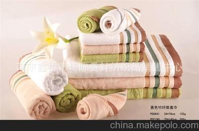 南京鑫桥市场陈香针纺织品销售中心 专业供应正品中国结竹纤维高档毛巾系列